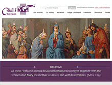 Tablet Screenshot of cenaclesisters.org